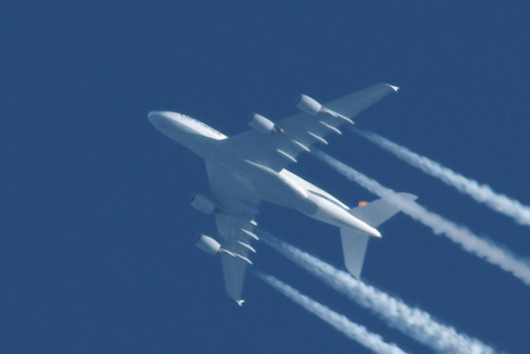 Airbus A380 LH 720 nad Grudzidzem