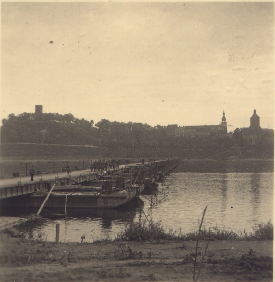 Most pontonowy w Grudzidzu, 1939