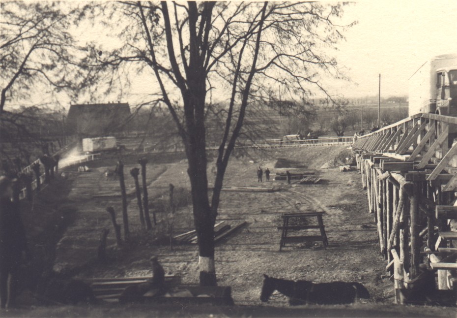 Widok mostu wojennego 1939 - 1945 w Grudzidzu