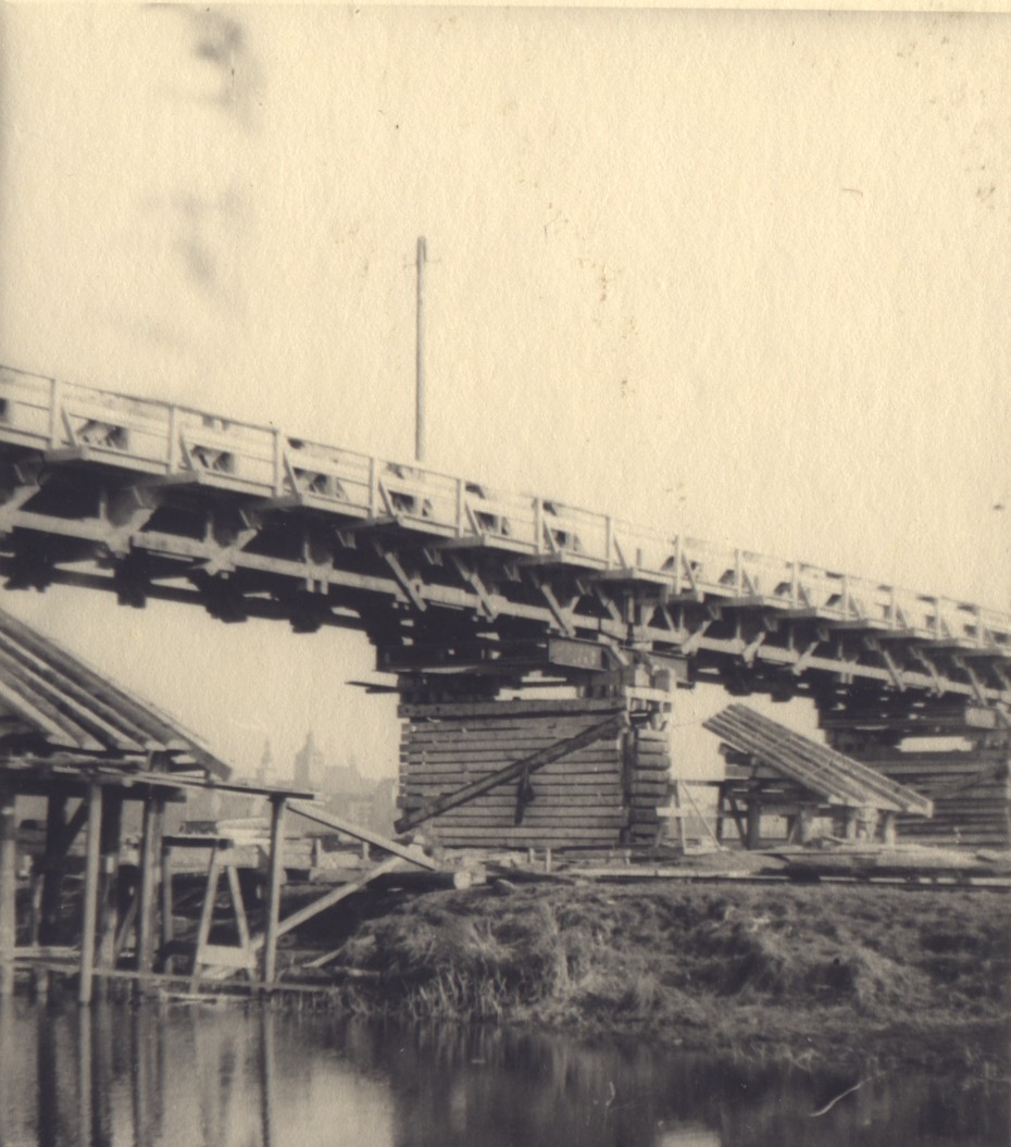 Budowa mostu wojennego w Grudzidzu