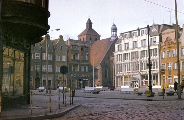 Grudzidz, widok na Rynek, lata siedemdziesite