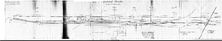 Plan stacji Grudzidz Mniszek z roku 1912